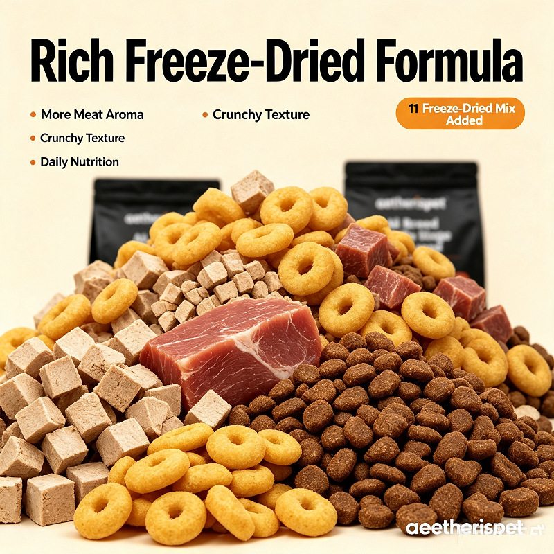 Aetherispet Freeze-Dried 11 Blend Complete Dry Dog Food for All Breeds High Palatability Canine Daily Kibble - Image 2