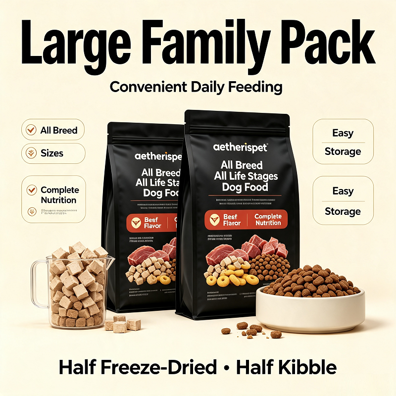 Aetherispet Freeze-Dried 11 Blend Complete Dry Dog Food for All Breeds High Palatability Canine Daily Kibble - Image 3