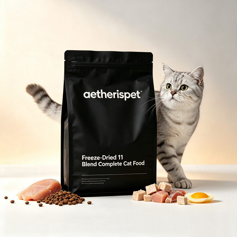 Aetherispet All-Age Freeze-Dried Blended Nutritious Dry Cat Food for All Breeds Cats
